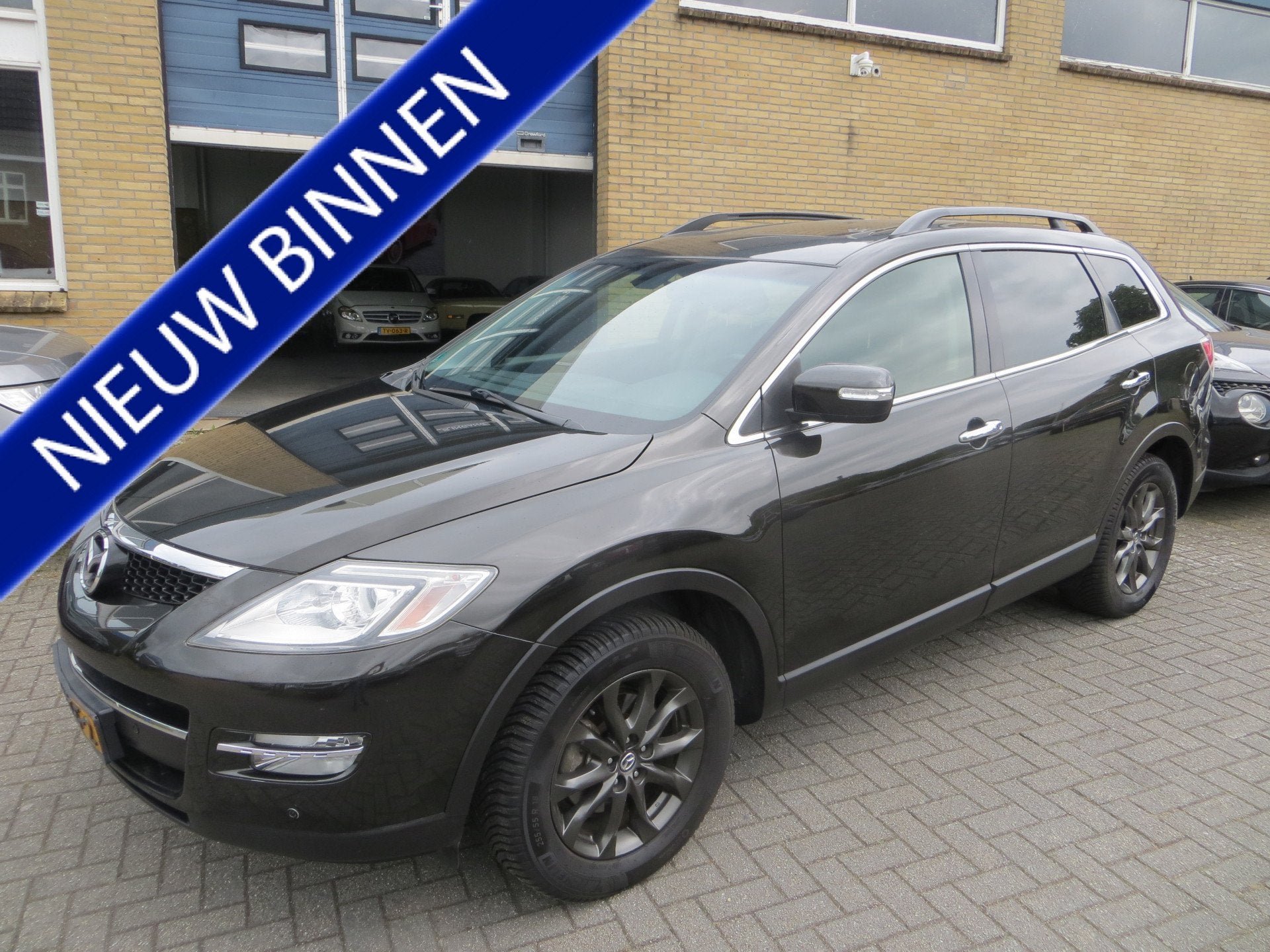 Mazda CX-9 3.7 GT-L-NAVI-LEER-7 P-GARANTIE! (bj 2009), Auto's, Automaat, Euro 5, Gebruikt, Zwart