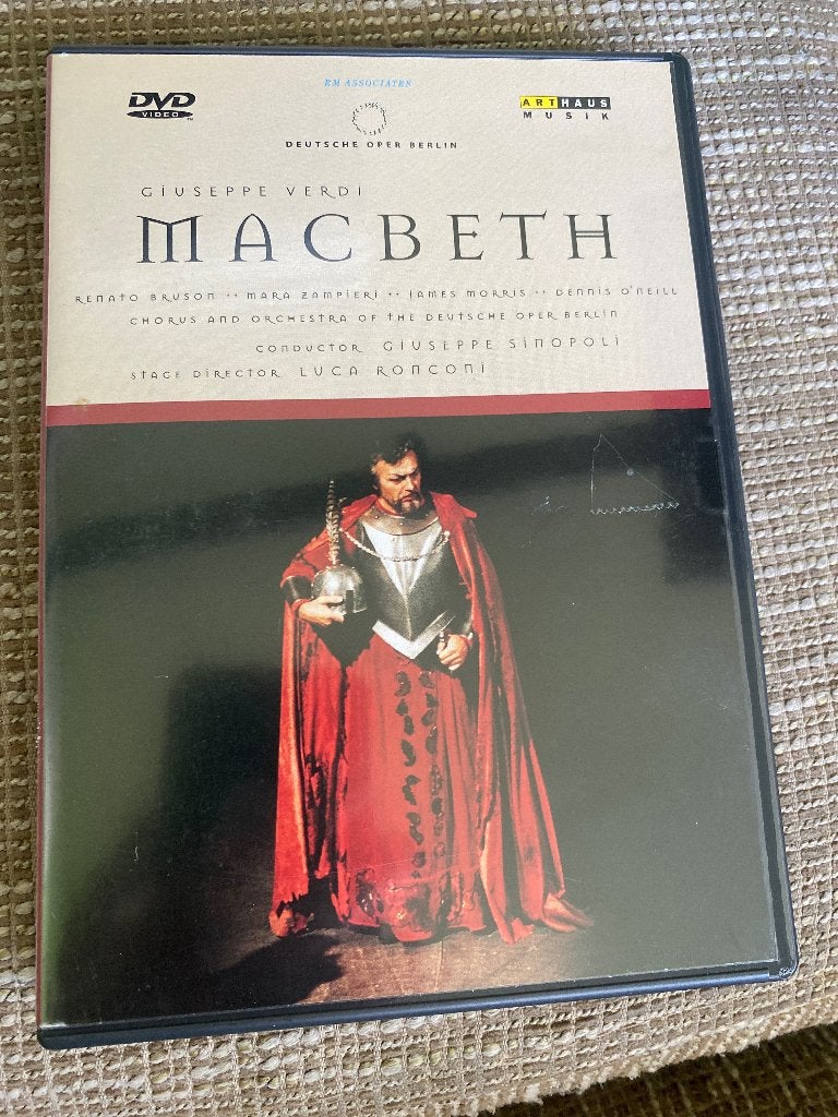 Giuseppe Verdi - Macbeth DVD (Deutsche Oper Berlin), Ophalen of Verzenden, Zo goed als nieuw, Italiaans, Inclusief boekje