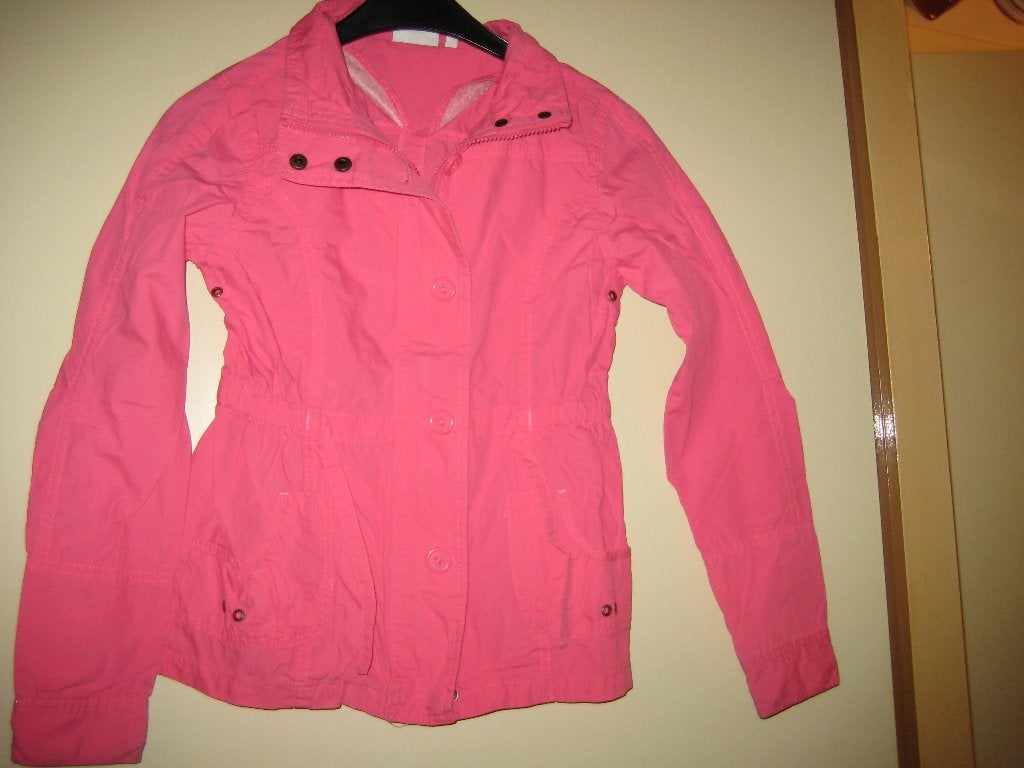 Roze jas, 146, Li-Girl, Kinderen en Baby's, Kinderkleding | Maat 146, Ophalen of Verzenden, Zo goed als nieuw, Meisje, Jas