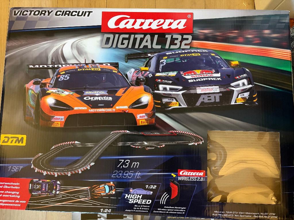 Carrera Digital 132 Victory Circuit + vele extra's, Ophalen, Racebaan, Zelf te bouwen, Carrera