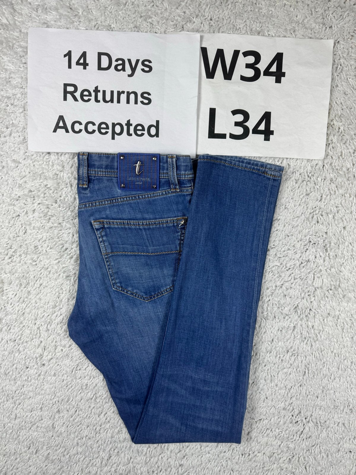 Tramarossa Leonardo Jeans Slim Fit Blauw W34 L34 2785, H, H, H, W33 - W34 (confectie 48/50)