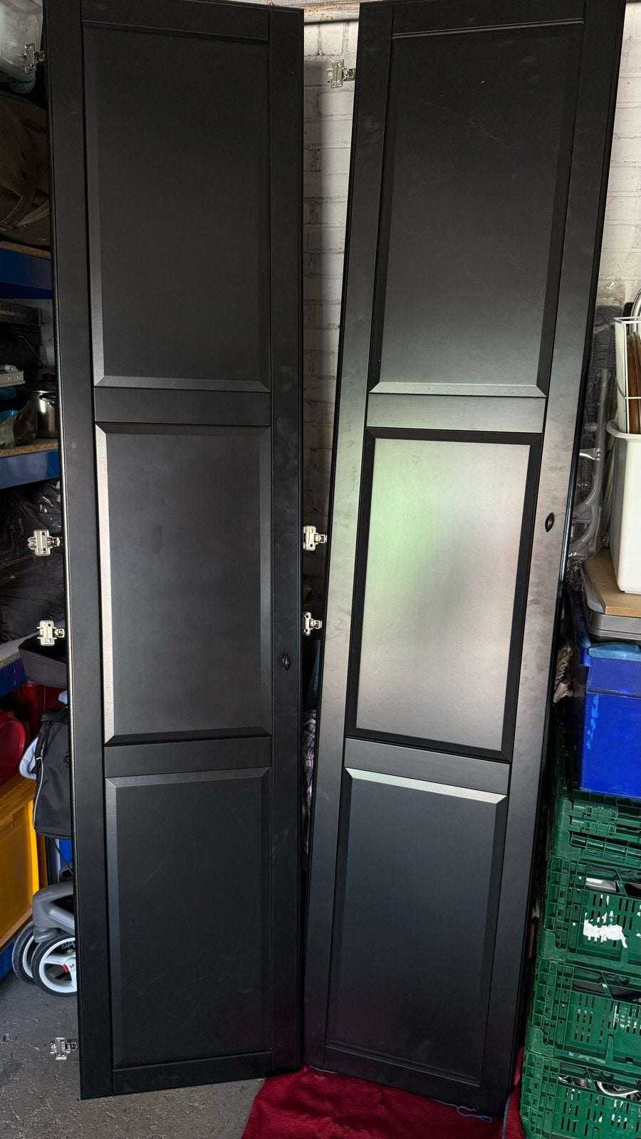Ikea Pax kast deuren 50x229cm - Zwart, Ophalen, Overige materialen, Gebruikt, 200 cm of meer