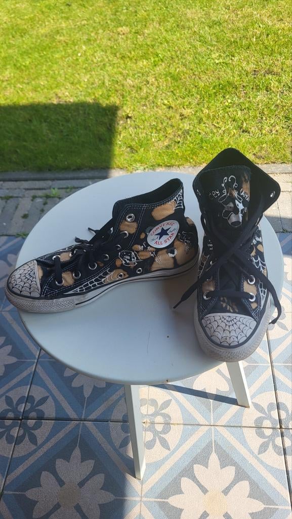 Converse All Star Halloween Spinnenweb Sneakers Maat 39, Kleding | Dames, Schoenen, Gedragen, Sneakers of Gympen, Zwart, Ophalen of Verzenden