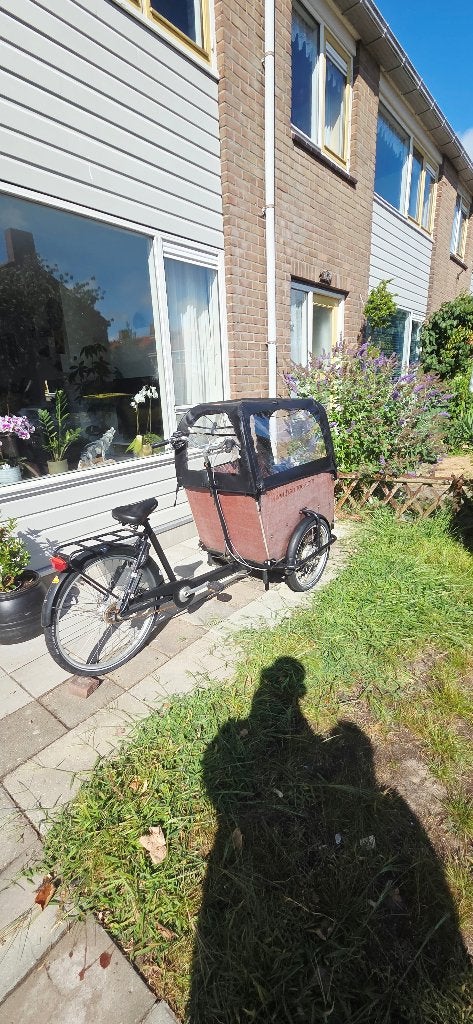 Bakfiets te koop., Terugtraprem, Gebruikt, 2 kinderen, Ophalen