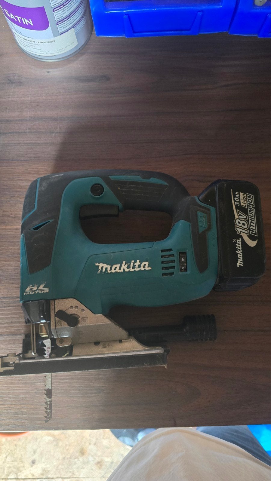 Makita DJV182 Accu Decoupeerzaag 18V - Zonder Accu, Ophalen of Verzenden, Gebruikt, Decoupeerzaag, Makita