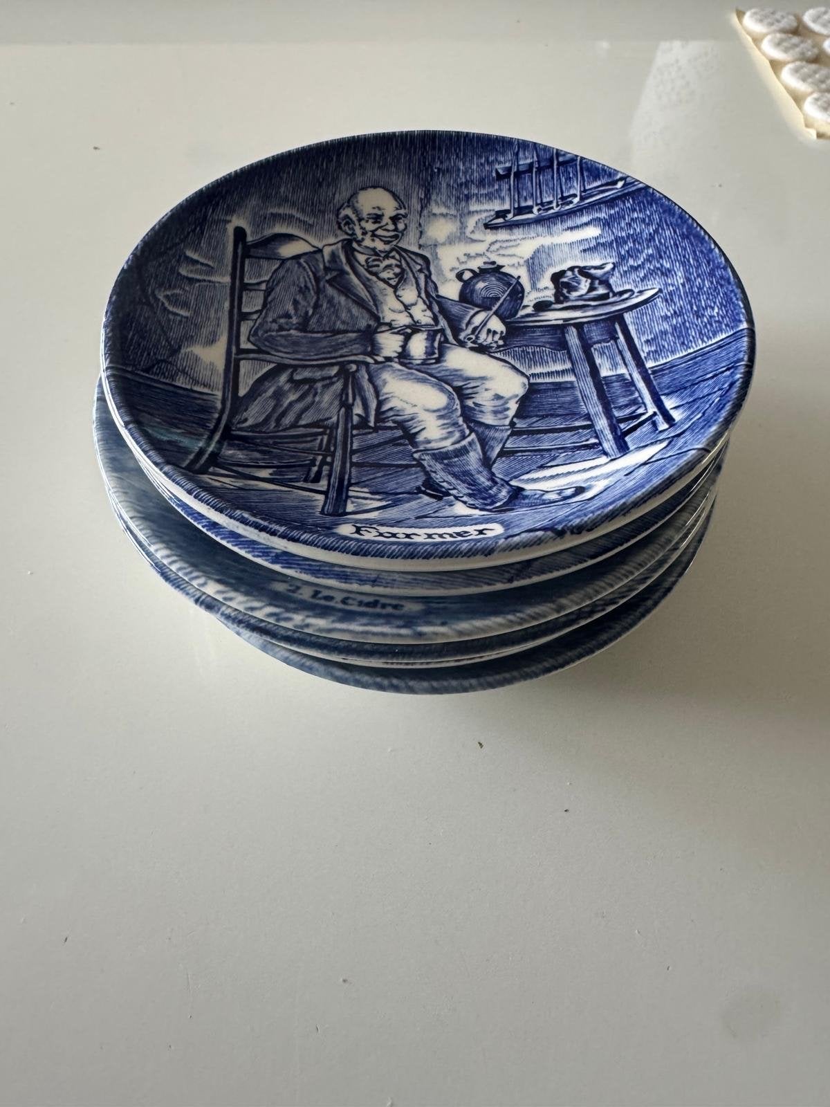 Vintage Enoch Wedgwood (Tunstall) Ltd. 'Farmer' bordjes, Ophalen of Verzenden