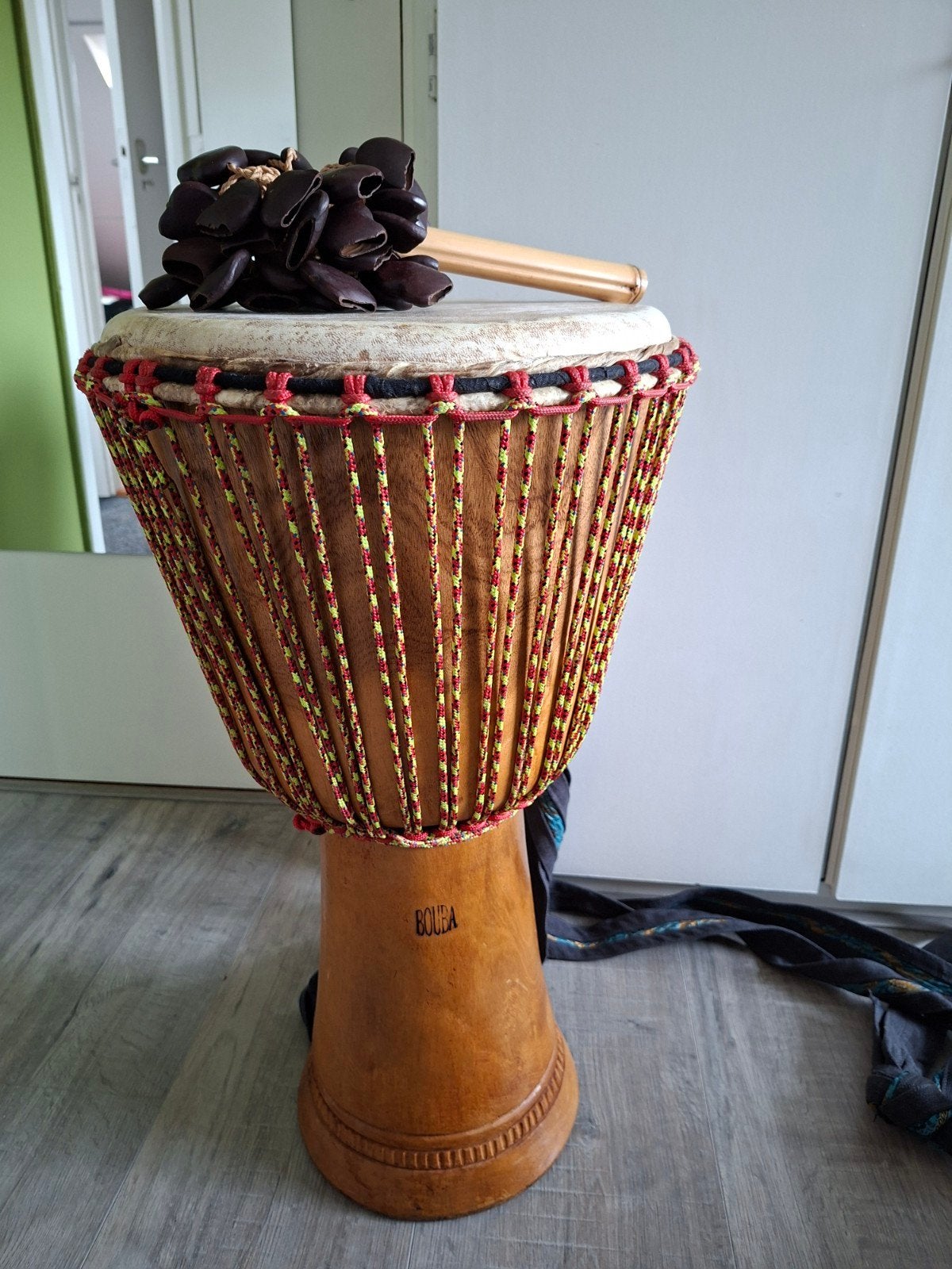 Complete Professionele Percussieset: Guinese Bouba Djembé (Ø, Ophalen, Zo goed als nieuw, Trommel