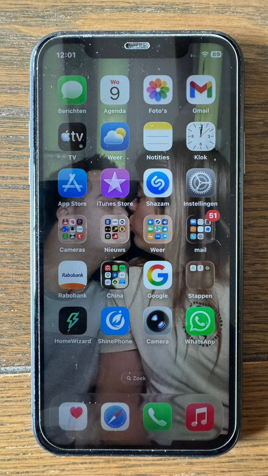 Iphone 11 128 gb met ios 27 erop, Telecommunicatie, 128 GB, Zwart, Zo goed als nieuw, Zonder simlock
