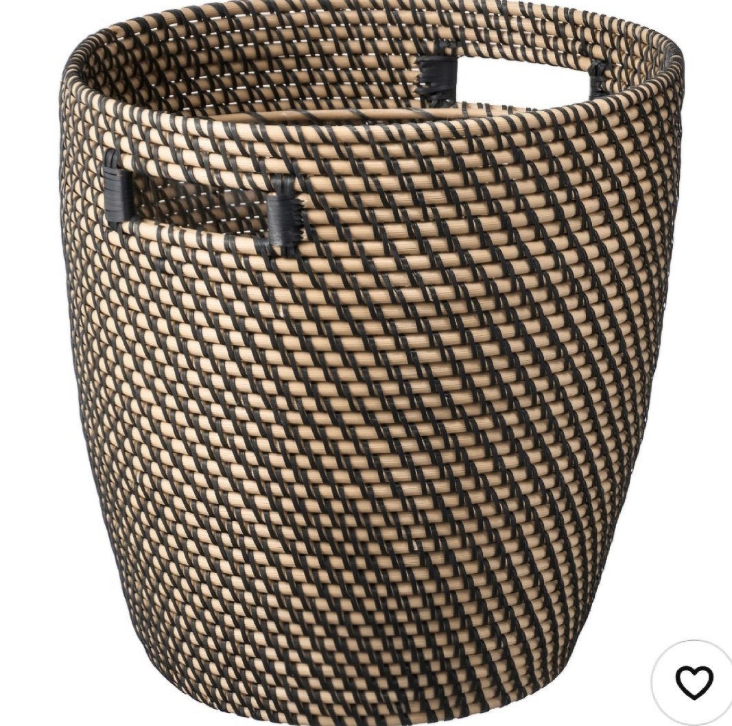 4x Ikea RÅGKORN Sierpotten - donkergrijs/beige, Ophalen, Overige materialen, Minder dan 60 cm, Rond