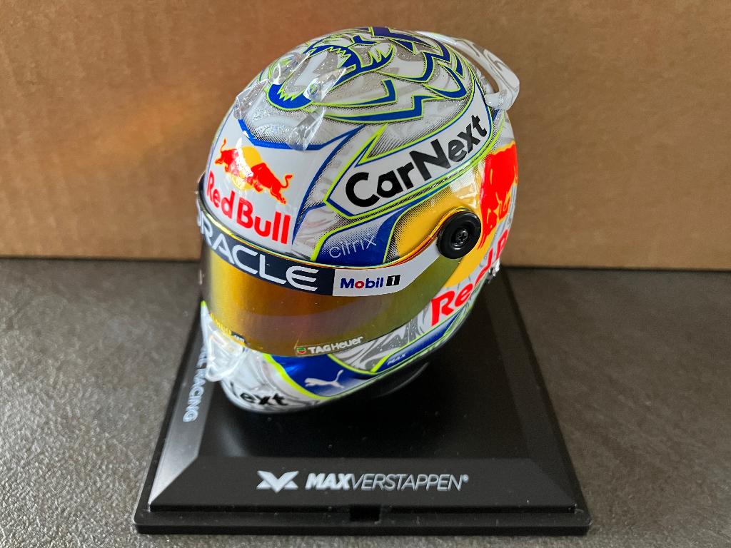 ✅ Max Verstappen 1:4 helm 2022 Austria GP Red Bull RB18, Verzamelen, Automerken, Motoren en Formule 1, Ophalen of Verzenden, Nieuw