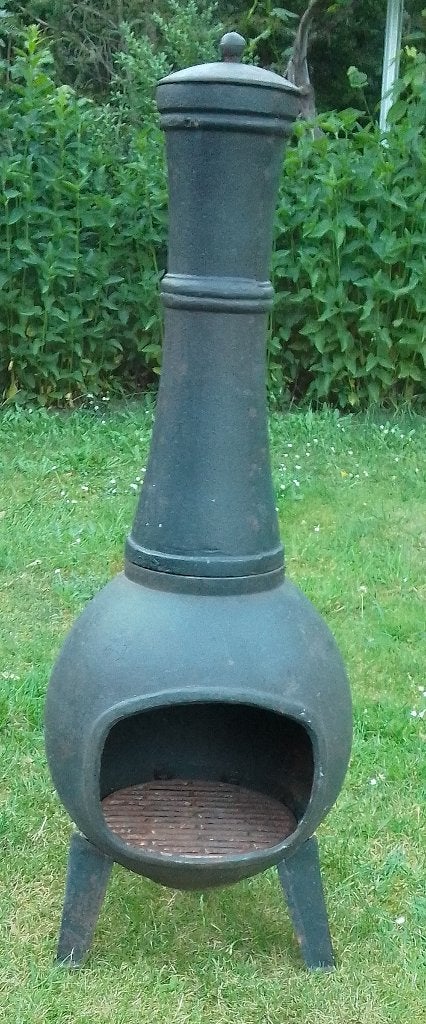 Tuinhaard of Tarashaard gietijzer hoogte 80cm doorsnee 30cm, Tuin en Terras, Tuinhaarden, Ophalen, Gebruikt