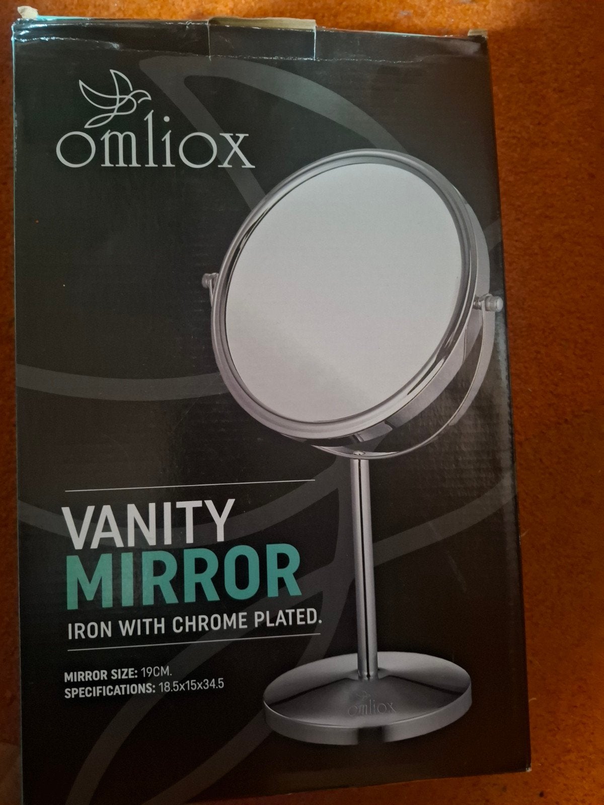 Omliox Make-up Spiegel - Chroom, 19cm, Huis en Inrichting, Woonaccessoires | Spiegels, Nieuw, Minder dan 50 cm, Minder dan 100 cm