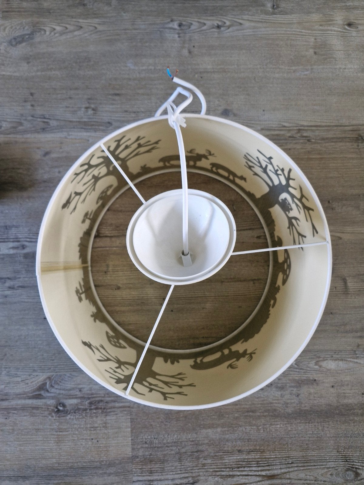Kinderkamer lamp met dieren en bos projectie, Kinderen en Baby's, Wit, Ophalen, Gebruikt, Lamp