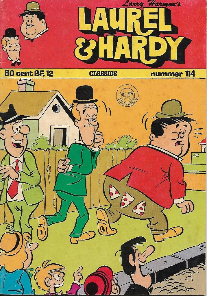 Laurel en Hardy - Nummer 114: Een natte dag, Eén comic, Ophalen of Verzenden, Gelezen, Amerika
