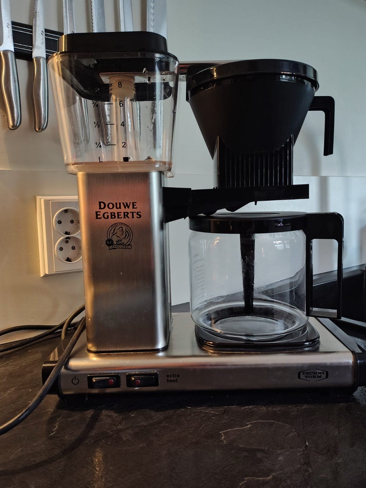 douwe egberts Moccamaster KBG 741-62B Koffiezetapparaat - Do, Ophalen, Gebruikt, 10 kopjes of meer, Koffiemachine