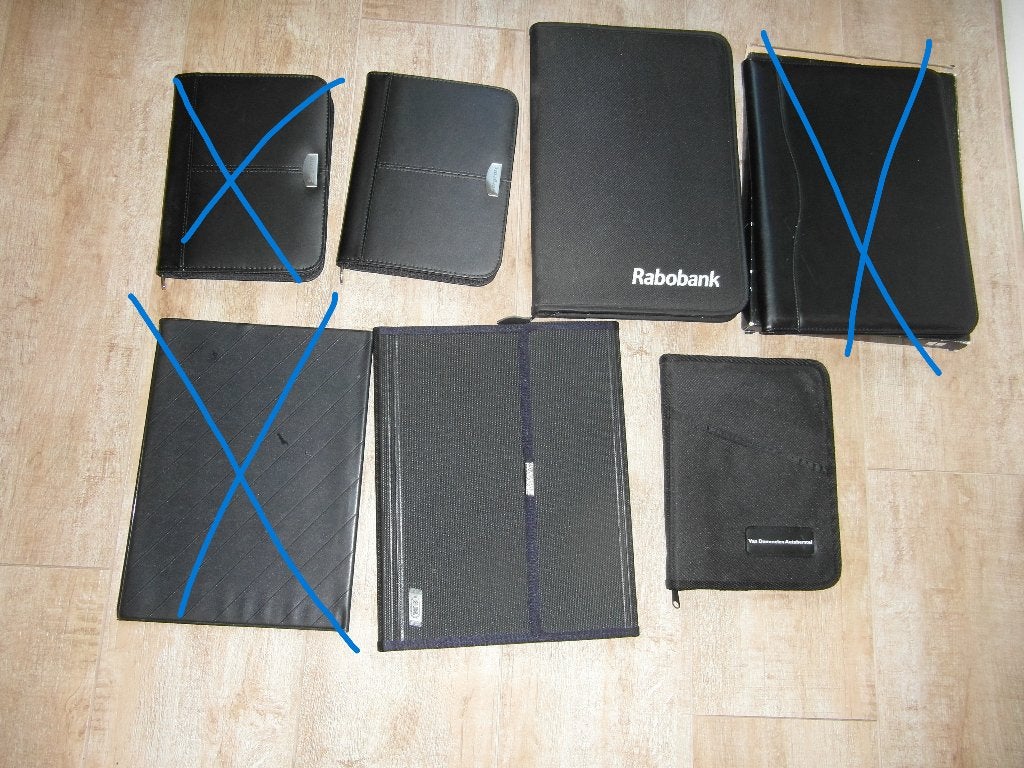 schrijfmappen diverse maten; ook apart te koop, Ophalen of Verzenden, Zo goed als nieuw