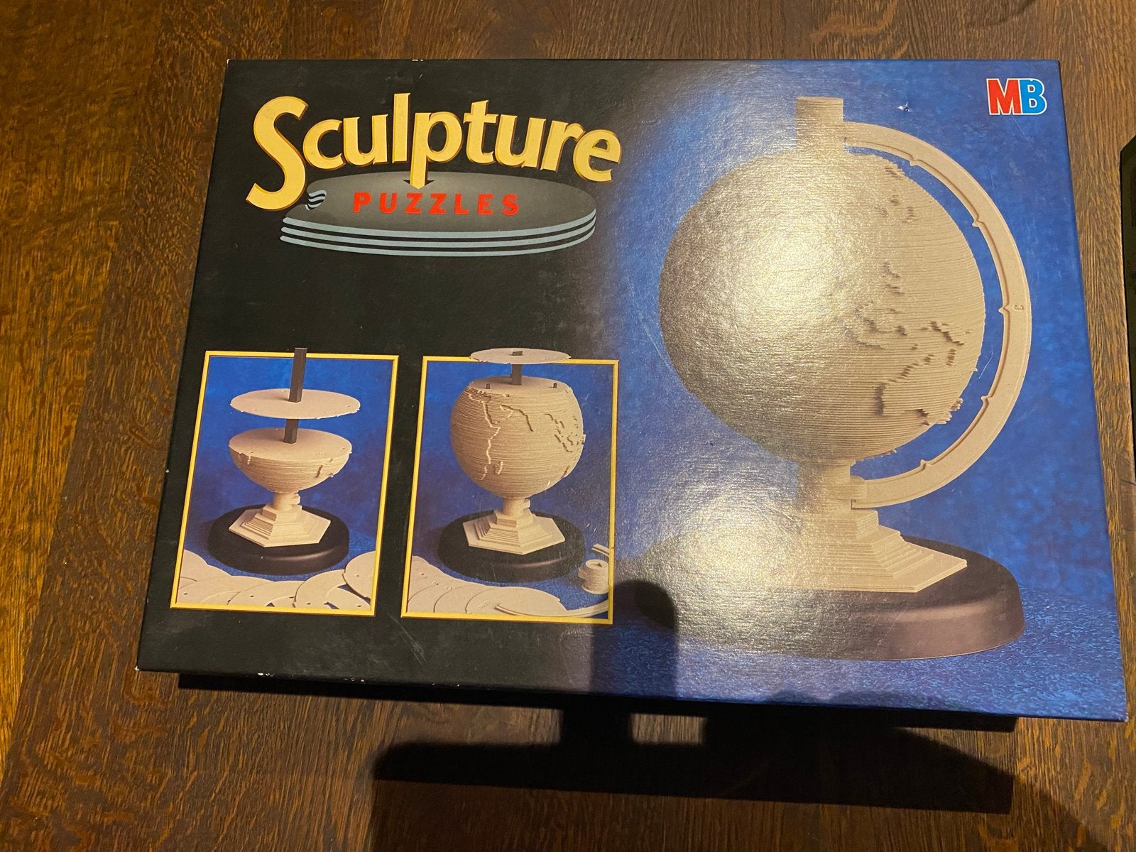 MB Sculpture Puzzles Wereldbol 3D Puzzel, Ophalen of Verzenden, Minder dan 500 stukjes, Gebruikt, Rubik's of 3D-puzzel