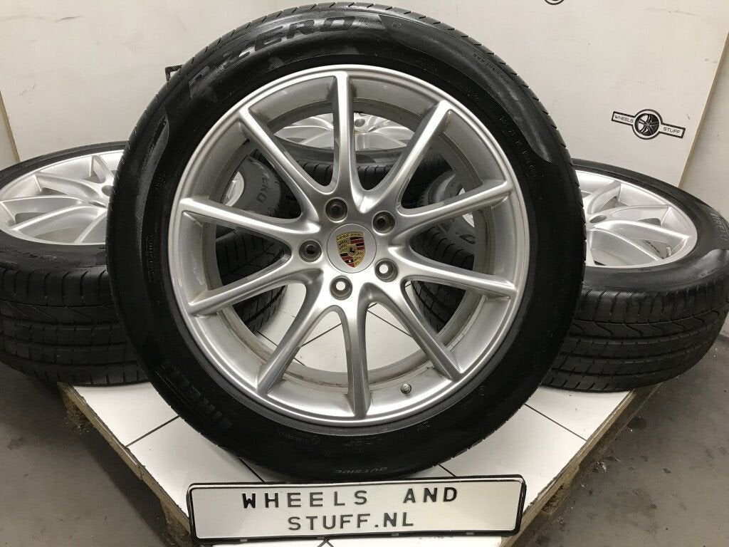 Porsche Cayenne lichtmetaal velgen breedset 20 5x130, Ophalen, Gebruikt, 20 inch, Banden en Velgen