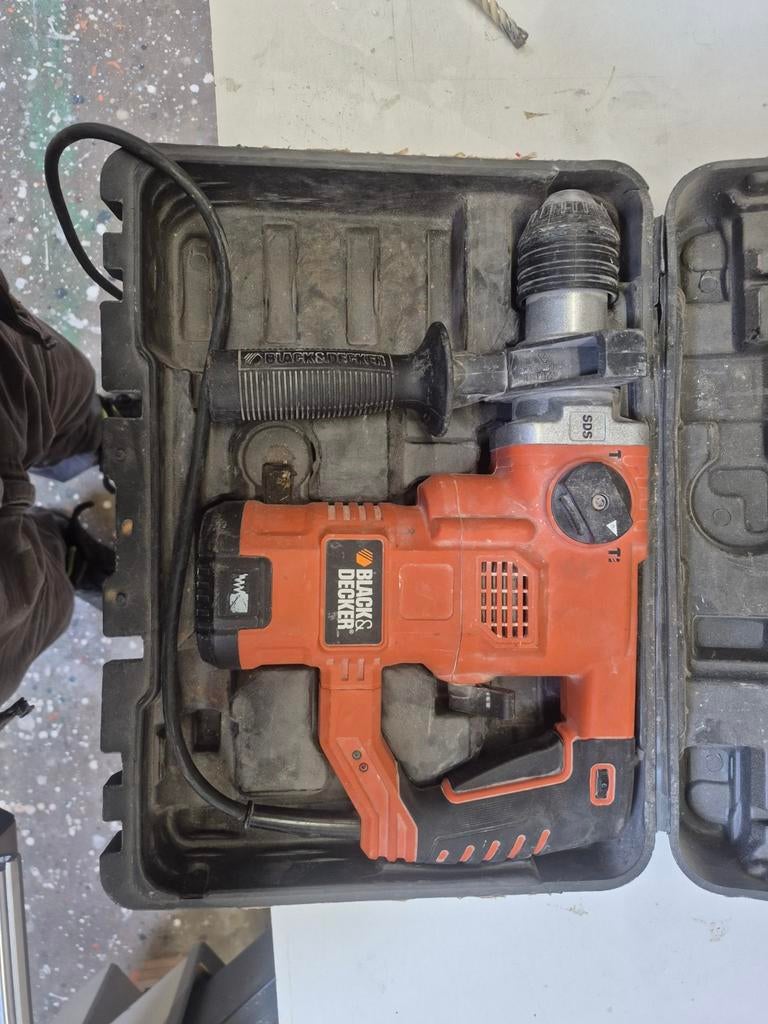 Black & Decker Klopboormachine te koop, Klopboormechanisme, Ophalen, Boormachine, Gebruikt