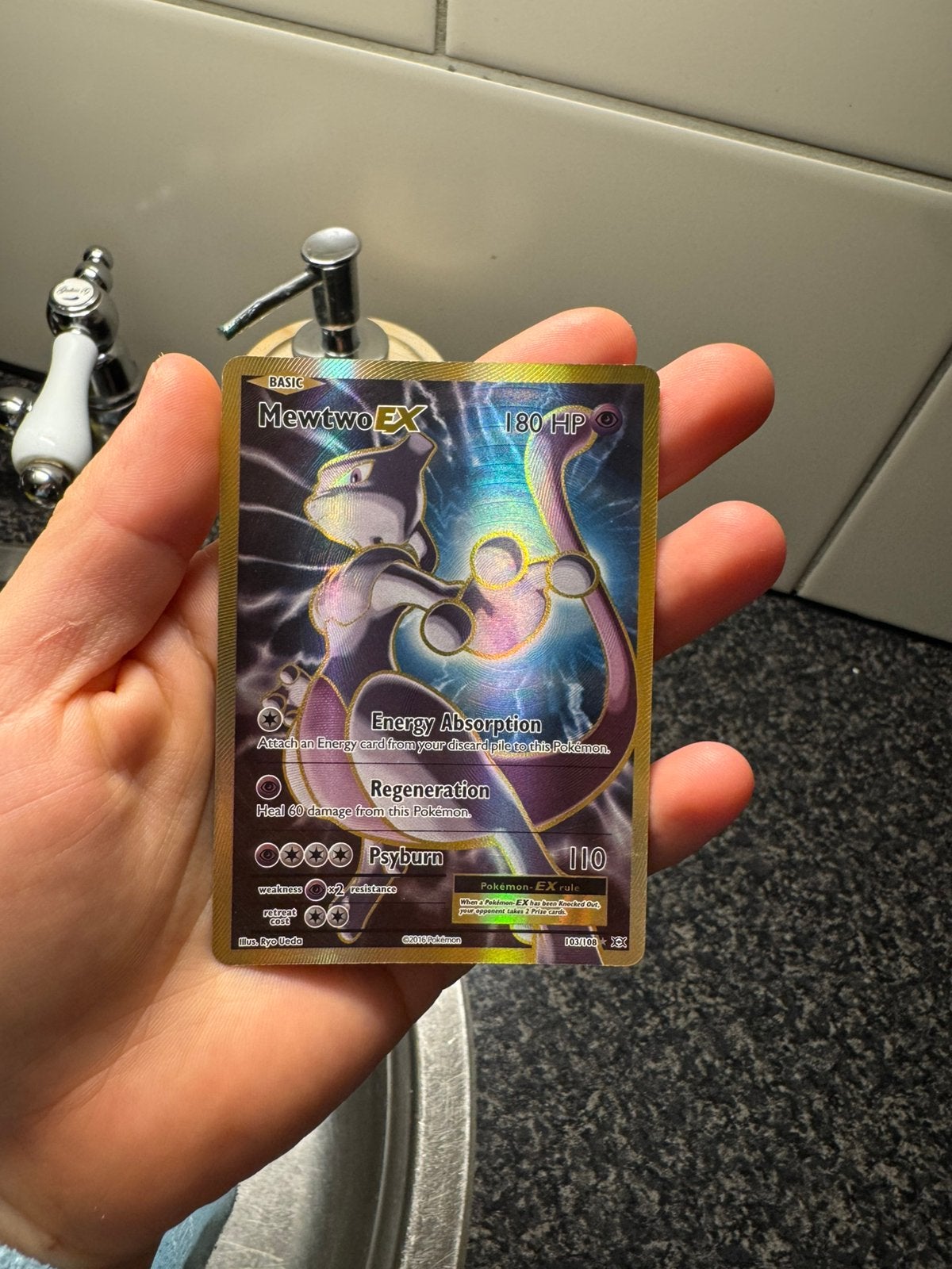 Pokémon Mewtwo EX Full Art 103/108 – XY Evolutions 2016, Ophalen of Verzenden, Zo goed als nieuw