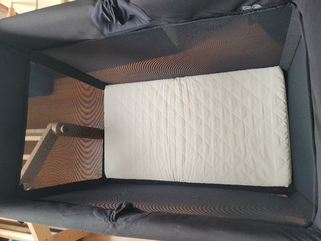 Bugaboo Stardust babybed/reisbed Zwart, Ophalen, Gebruikt, Reisbedje
