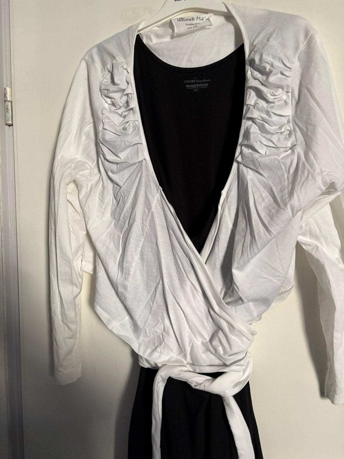Ultimate Mik's wikkelshirt wit maat XXL, Ophalen of Verzenden, Nieuw, Wit, Shirt of Top
