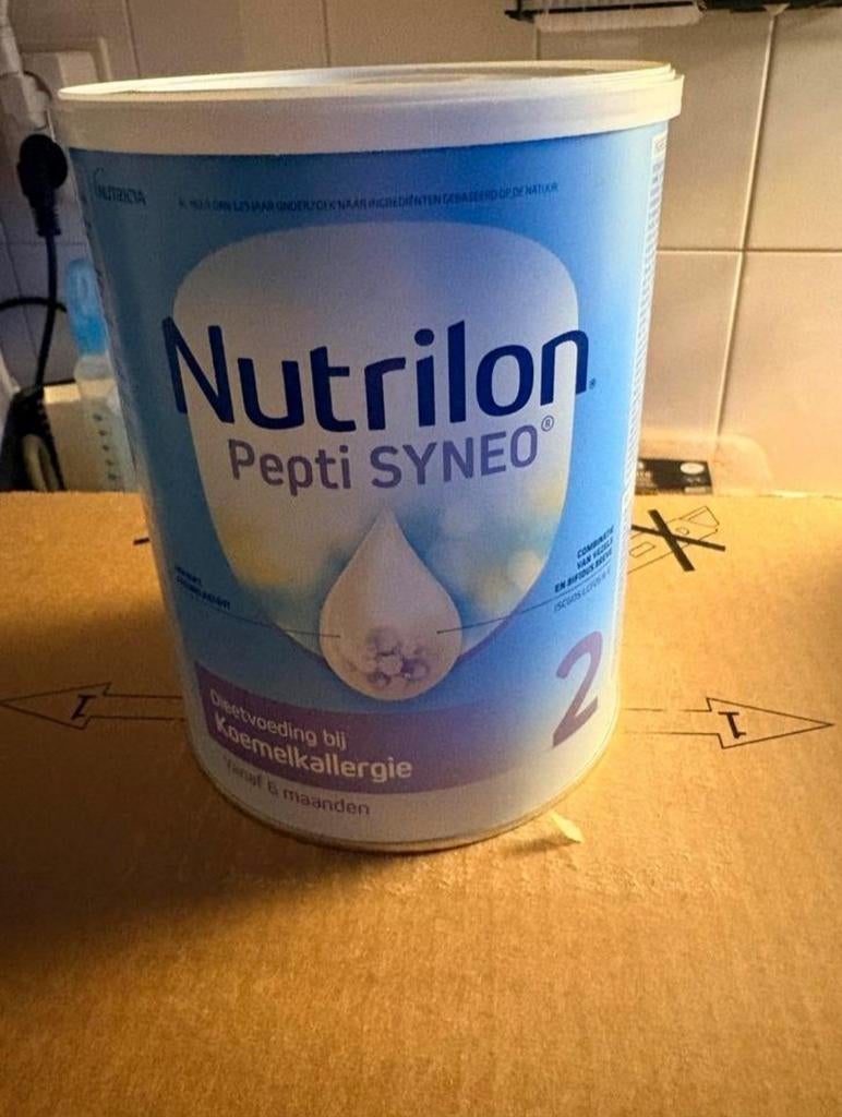5 potten Nutrilon Pepti SYNEO 2 - Koemelkeiwitallergie, Ophalen of Verzenden, Nieuw, Overige typen