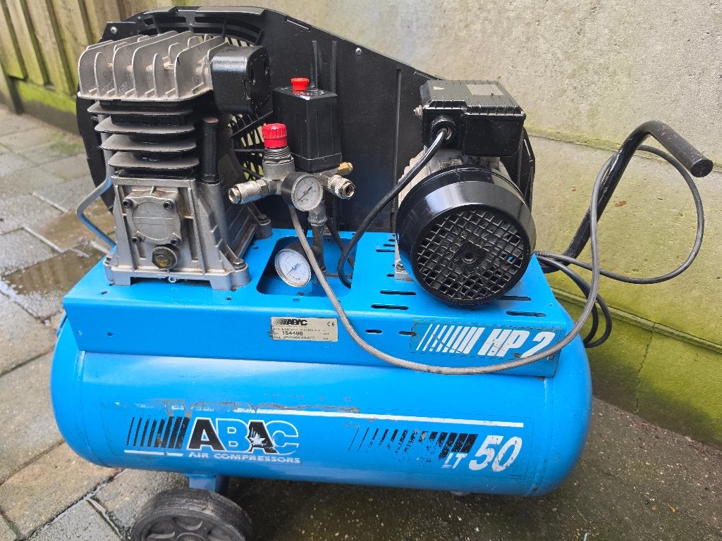 Te koop; Abac Compressor 50L, Ophalen, Gebruikt, 6 tot 10 bar, 25 tot 100 liter