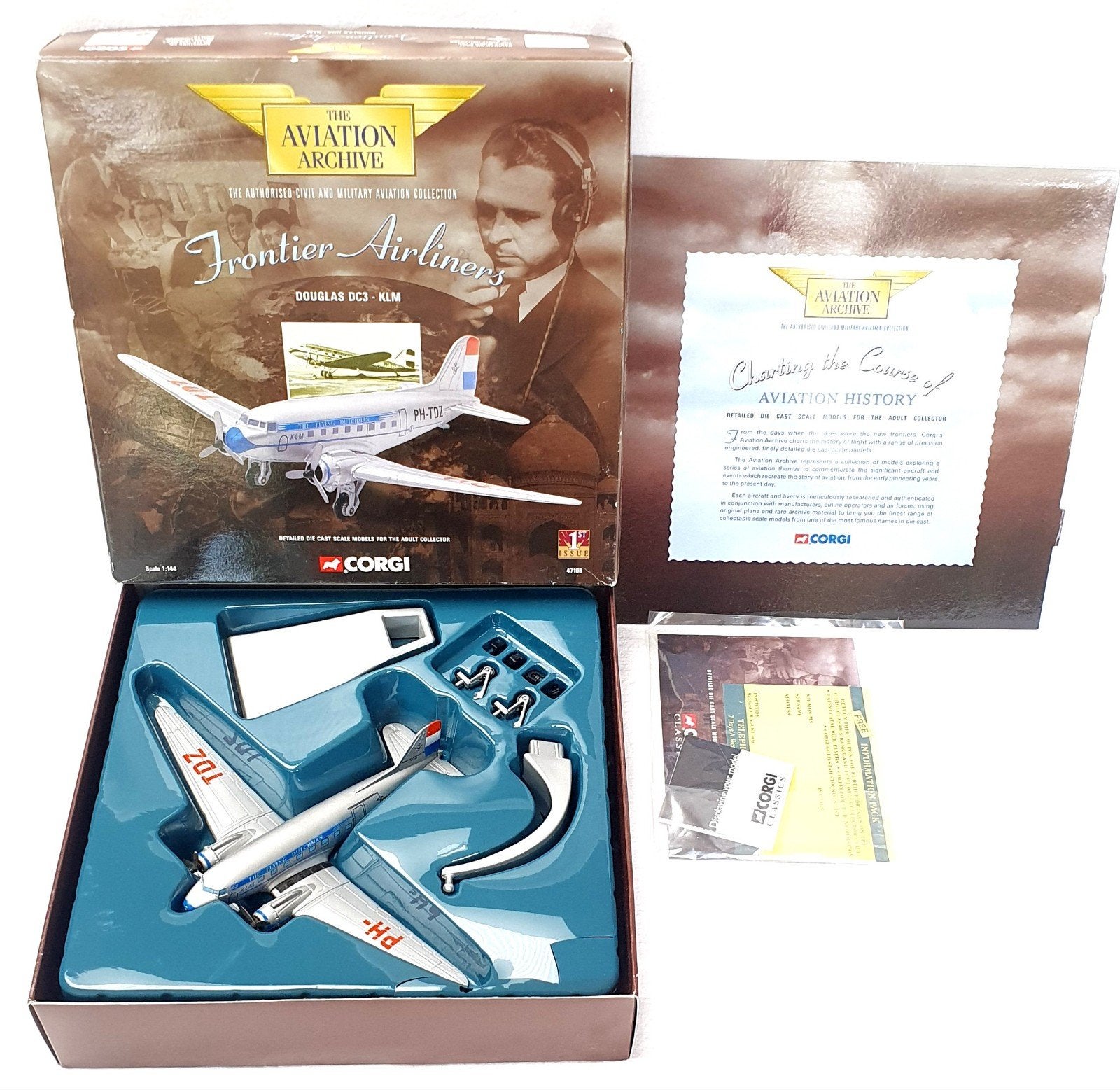 Corgi Toys Douglas DC3 KLM Flying Dutchman Model Vliegtuig, Hobby en Vrije tijd, Overige merken, 1:144 tot 1:200, Nieuw, Ophalen of Verzenden