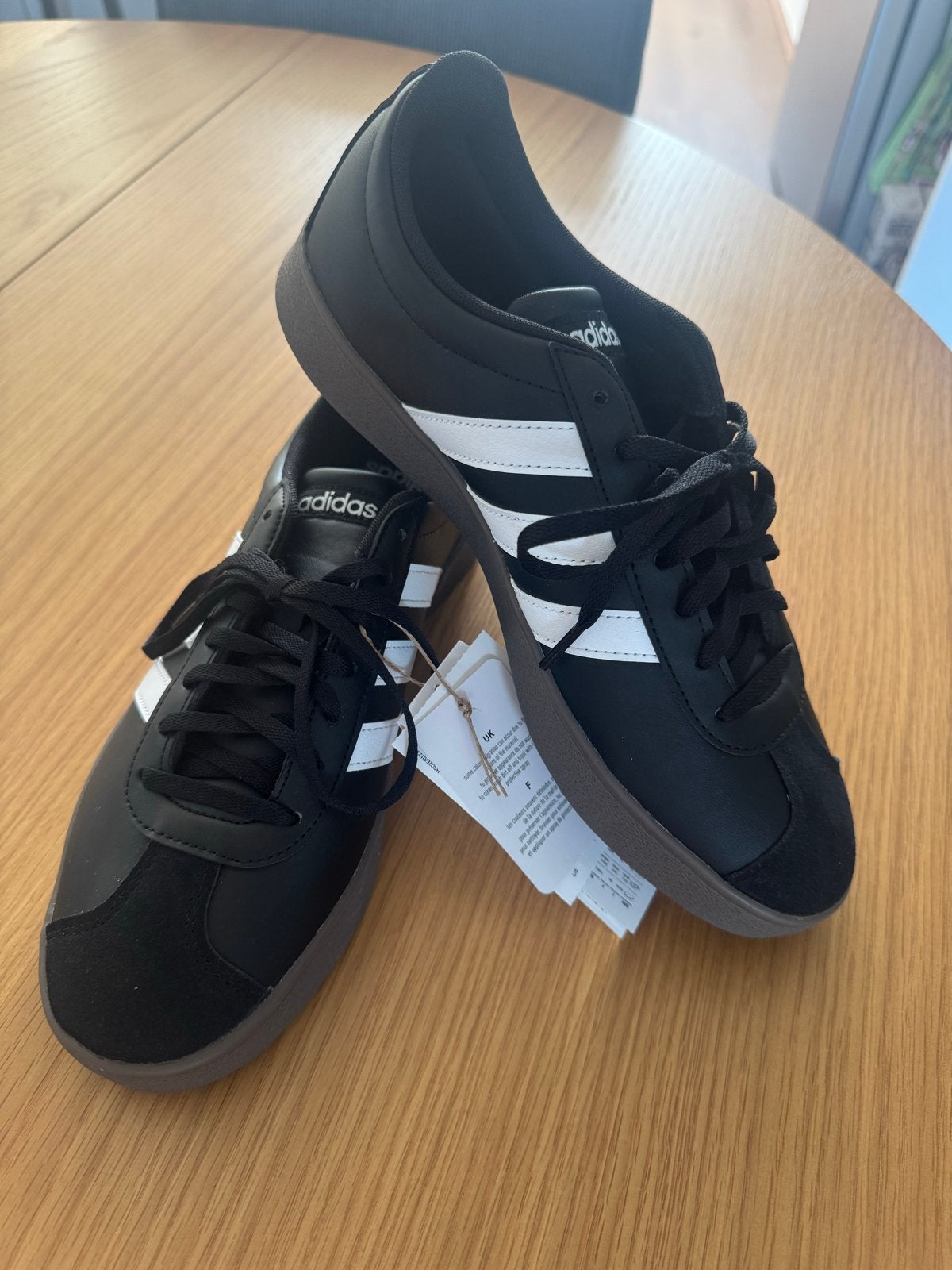 Adidas VL Court Base sneakers - gloednieuw!, Zwart, Nieuw, Ophalen of Verzenden, Sneakers of Gympen