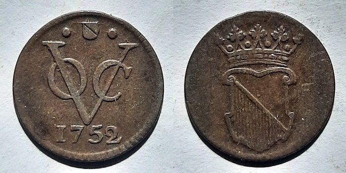 VOC Halve duit Utrecht 1752, Verzenden, Vóór koninkrijk, Overige waardes