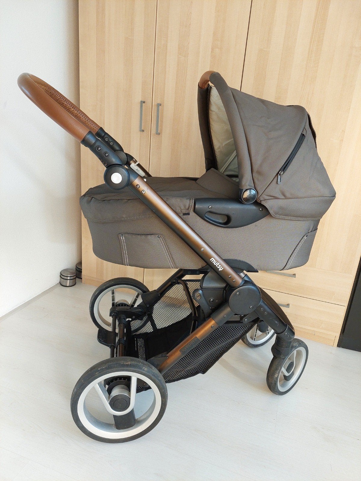 Kinderwagen Mutsy Explorer, complete set met accessoires, Gebruikt, Mutsy, Verstelbare duwstang, Ophalen
