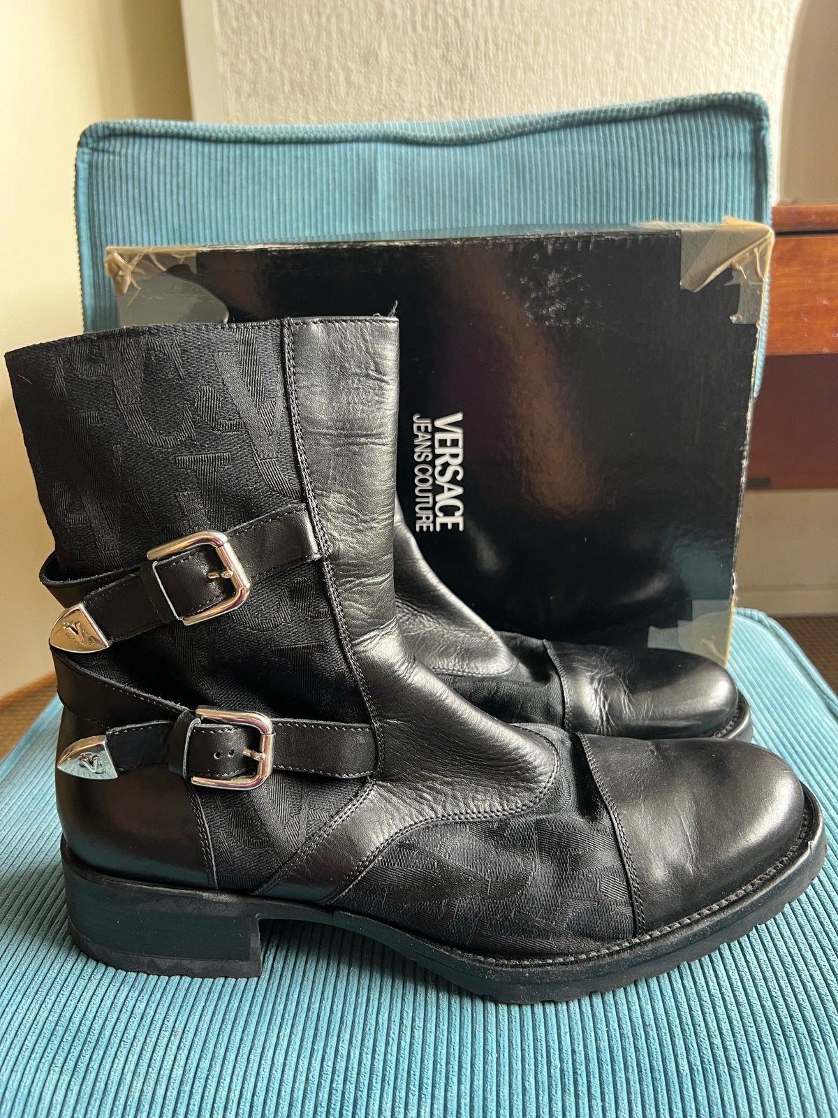 Versace Jeans Couture Boots, Zwart, Boots, Ophalen of Verzenden, Gedragen