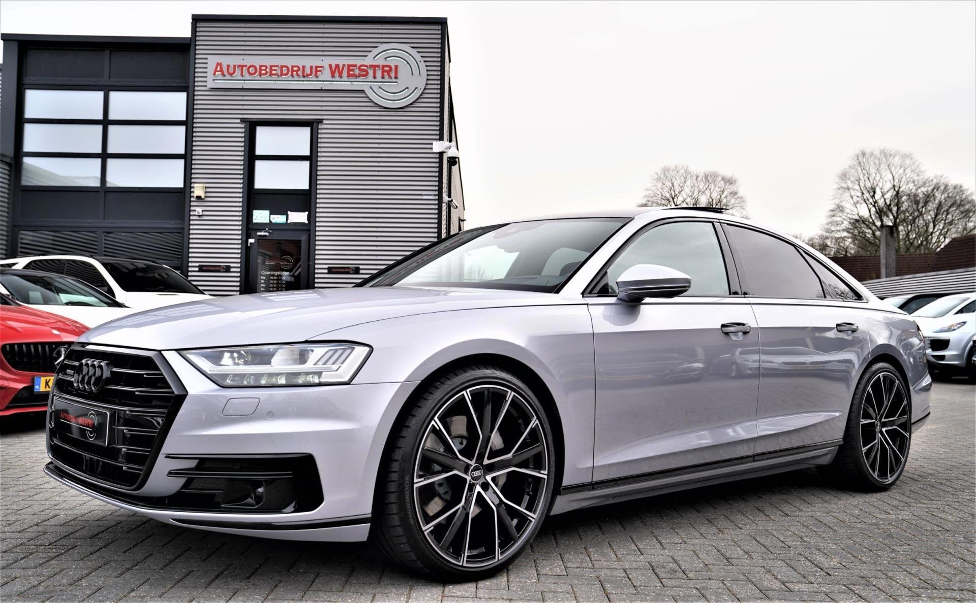 Audi A8 55 TFSI Quattro Pro Line Plus | Panorama | Luxe Lede, Auto's, Dealer onderhouden, Gebruikt, Euro 6, 2995 cc