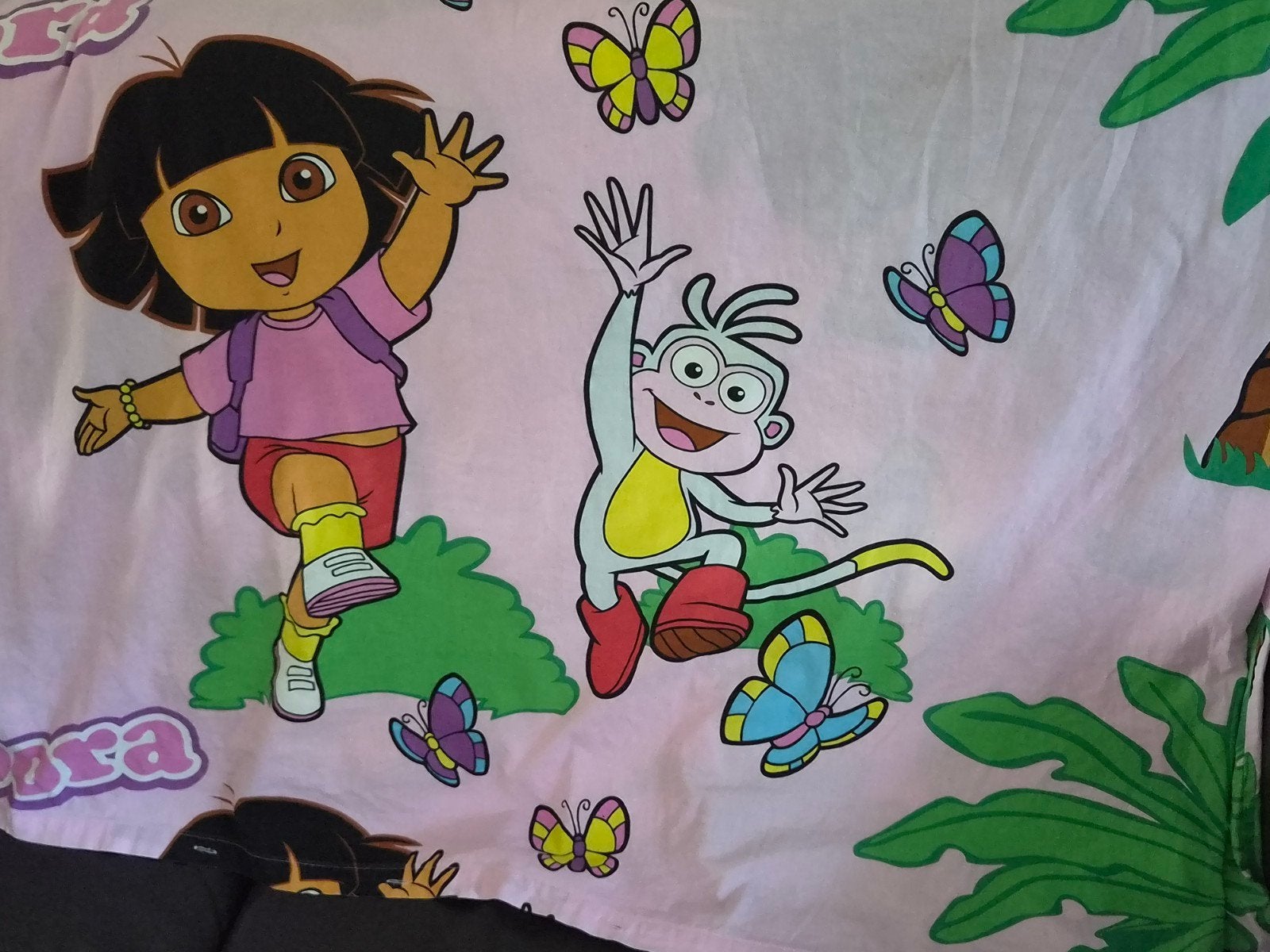 dekbed overtrek met sloop met Dora, Ophalen of Verzenden, Jongetje of Meisje, Dekbedovertrek