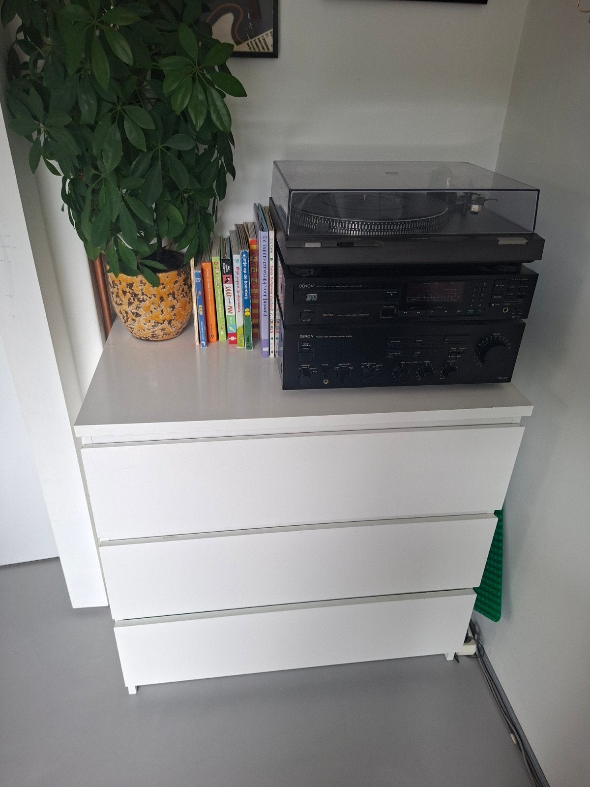 IKEA MALM Ladekast Wit - 3 Laden, Ophalen, Gebruikt, 50 tot 100 cm, 3 of 4 laden