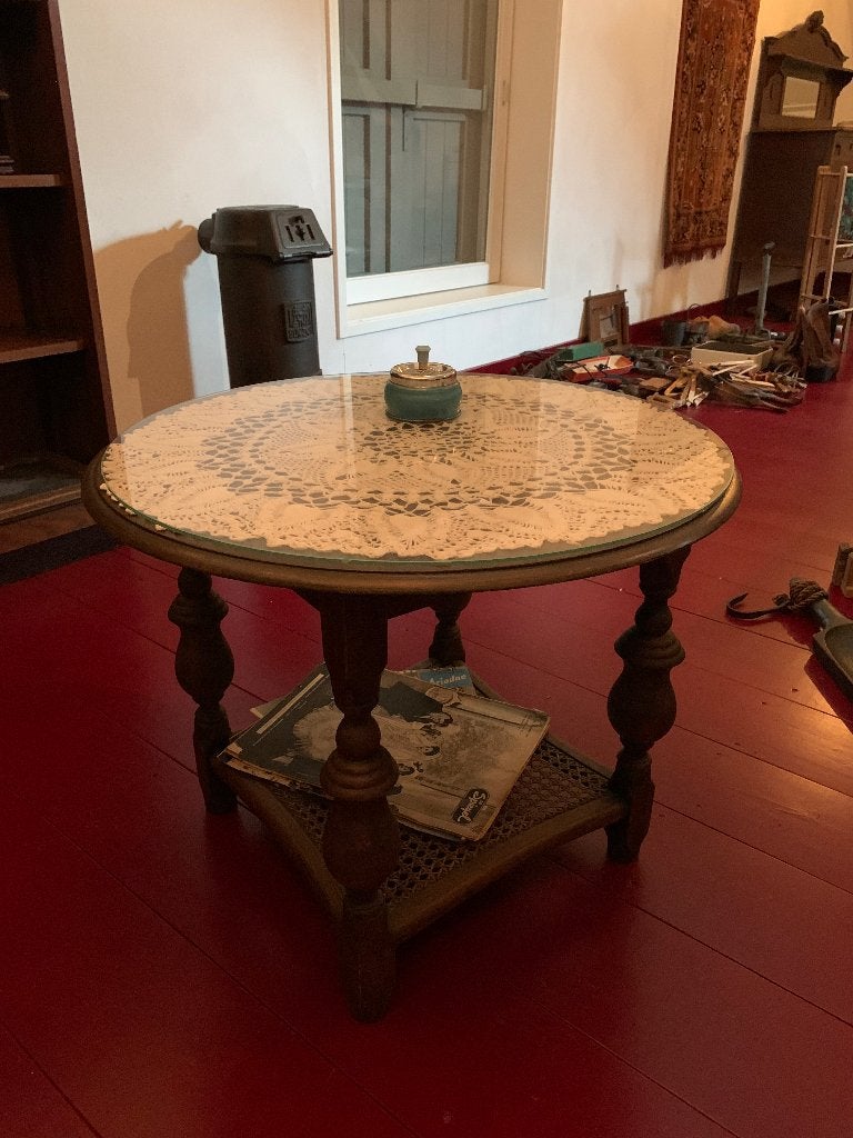 Retro tafel, Ophalen, Gebruikt, 100 tot 150 cm, Rond