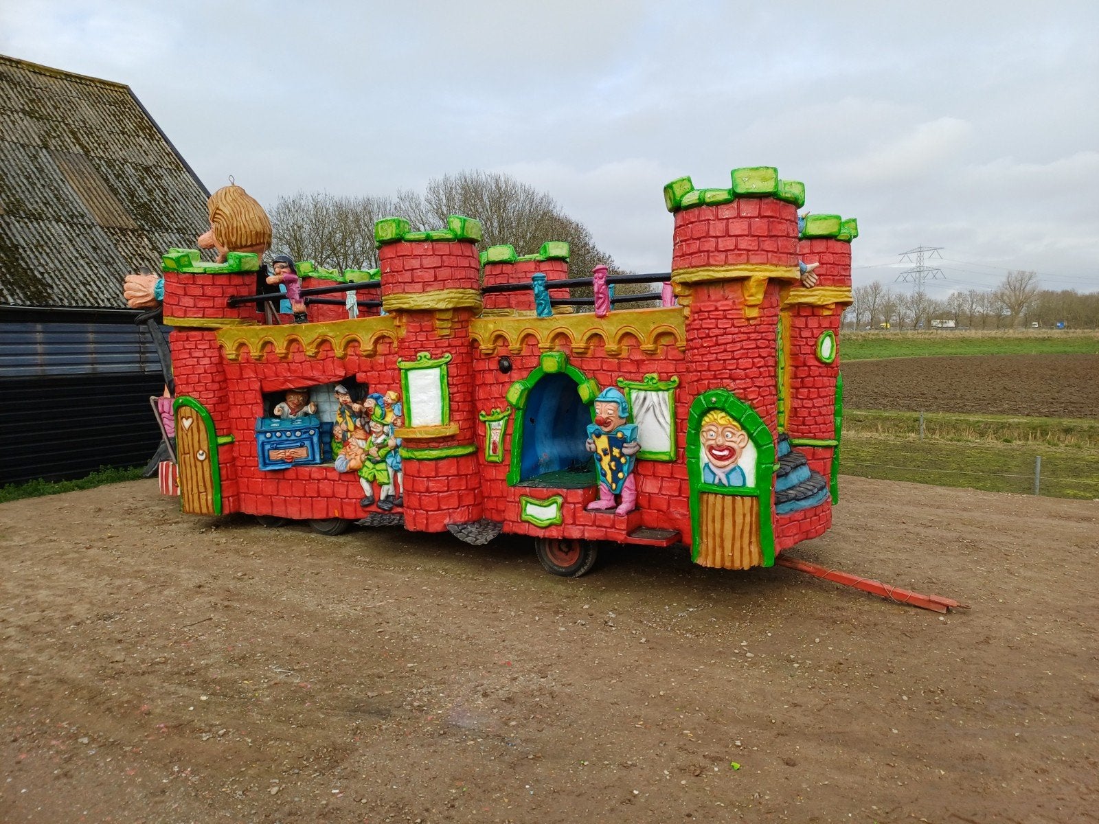 Polyester Carnavalswagen Te Koop, Ophalen, Gebruikt, Feestartikel, Carnaval