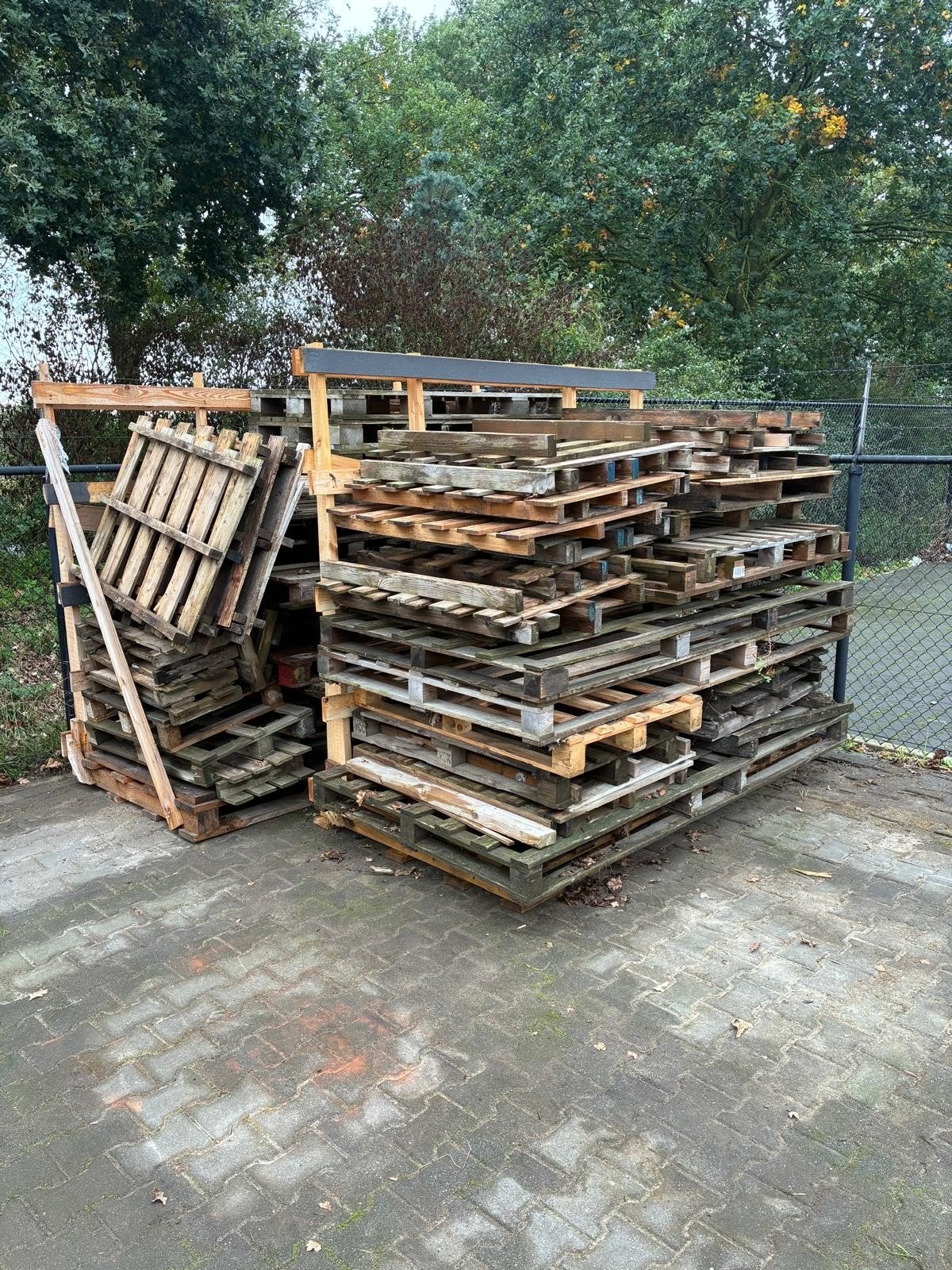 Gratis brandhout: diverse pallets, Ophalen, Gebruikt, 250 tot 300 cm, 50 mm of meer