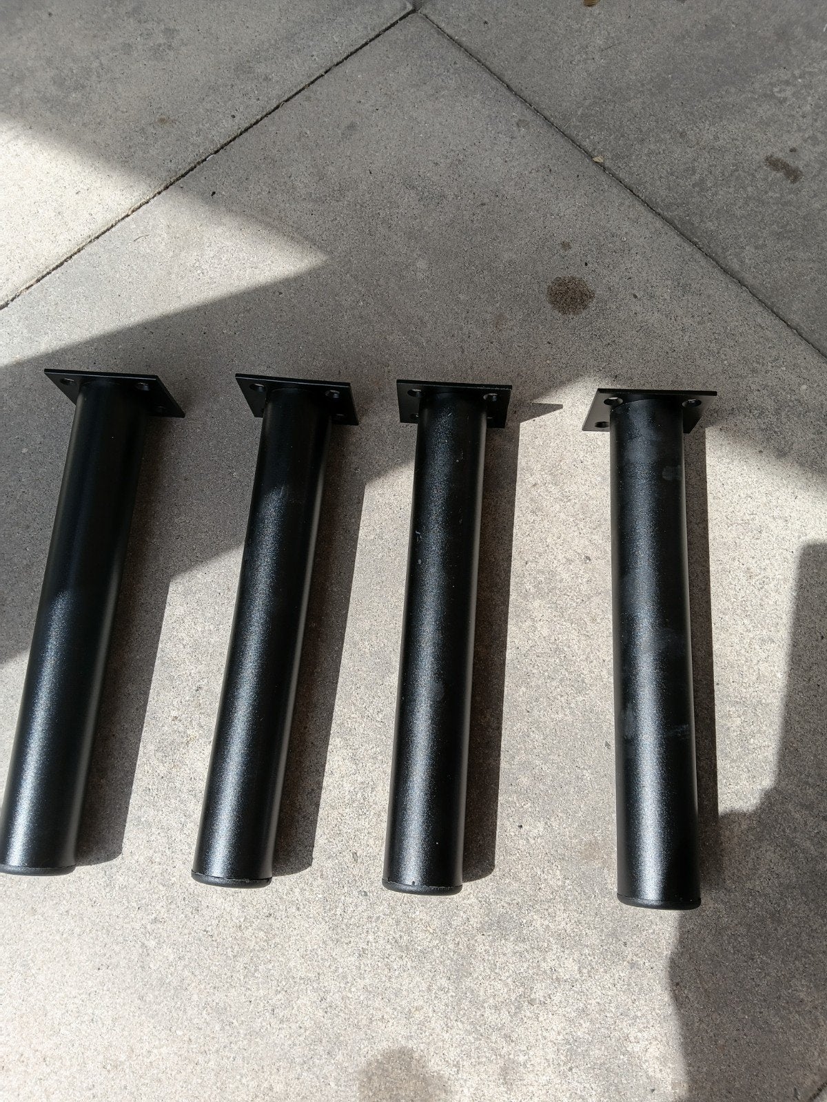 Set van 12 zwarte meubelpoten - 25 cm hoog, Huis en Inrichting, Tafelpoot, Minder dan 50 cm, Ophalen of Verzenden, Zo goed als nieuw