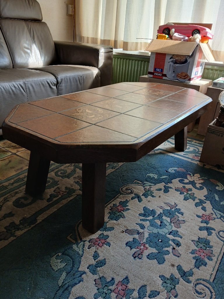 Salontafel, Huis en Inrichting, Ophalen, Gebruikt, 100 tot 150 cm, Eikenhout
