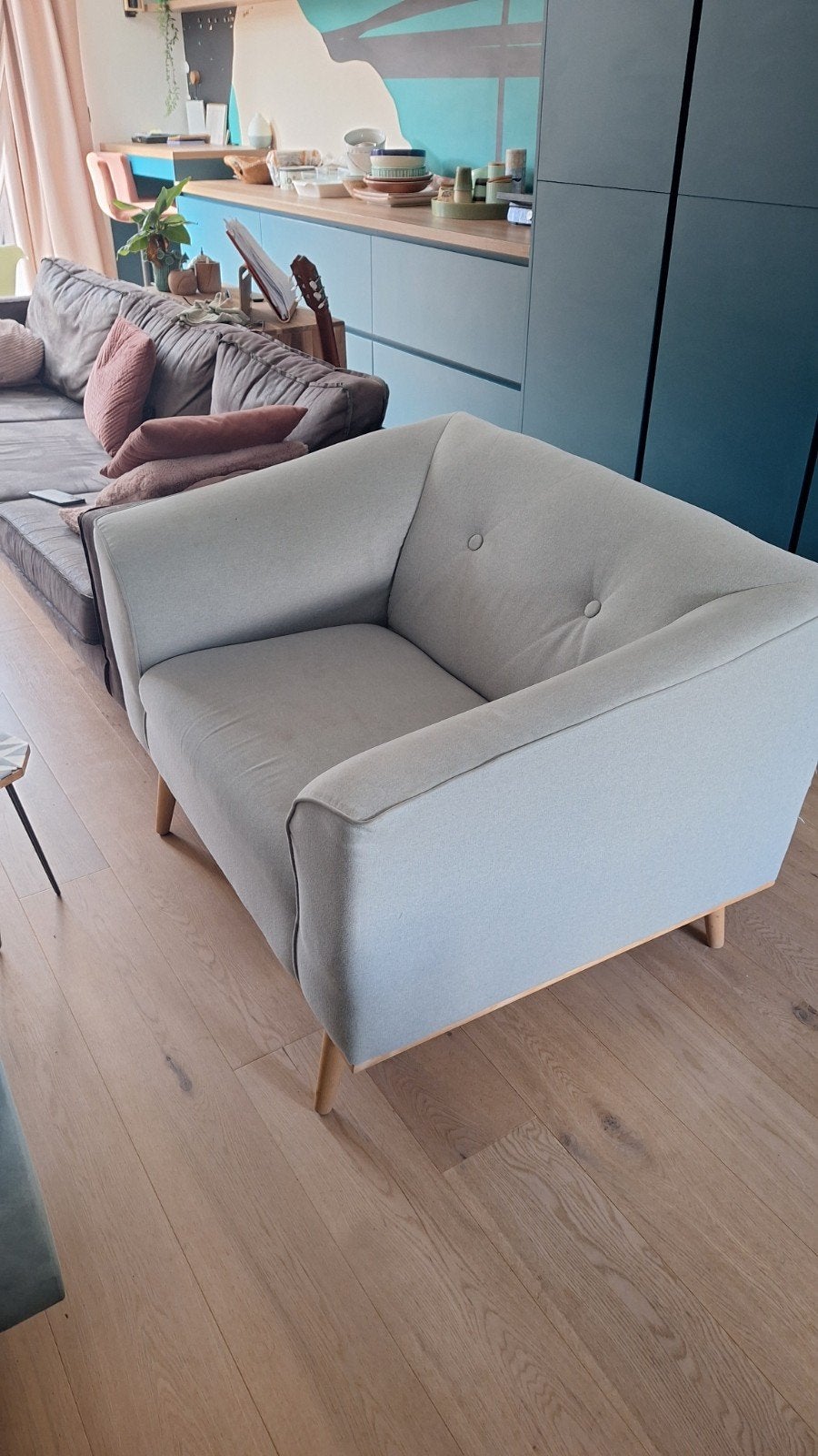 GRATIS loveseat stoel, Gebruikt, Tweepersoons, 75 tot 100 cm, Ophalen of Verzenden