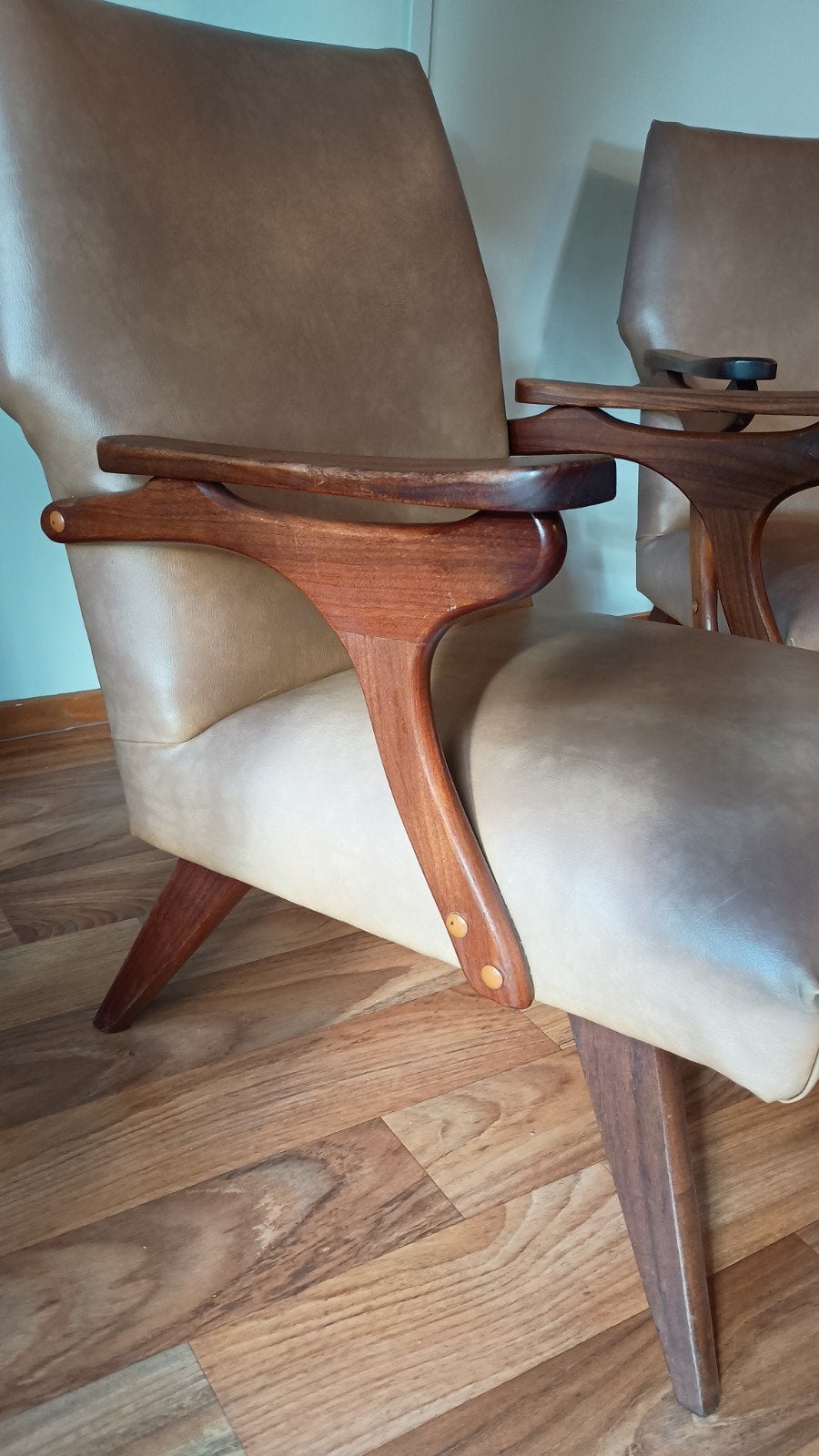 Vintage fauteuils, Ophalen, Gebruikt, Vintage, 50 tot 75 cm