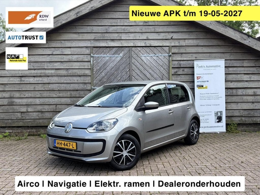 Volkswagen Up! 1.0 move up! BlueMotion | Airco | Navi | Elek, Voorwielaandrijving, Euro 5, Stof, Gebruikt
