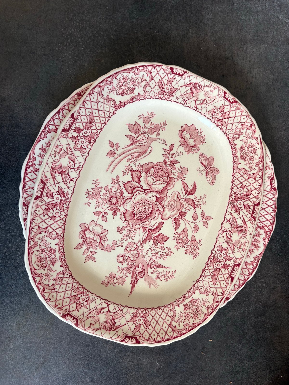 2 serveerschalen Mason's Ironstone China 'Strathmore', Ophalen
