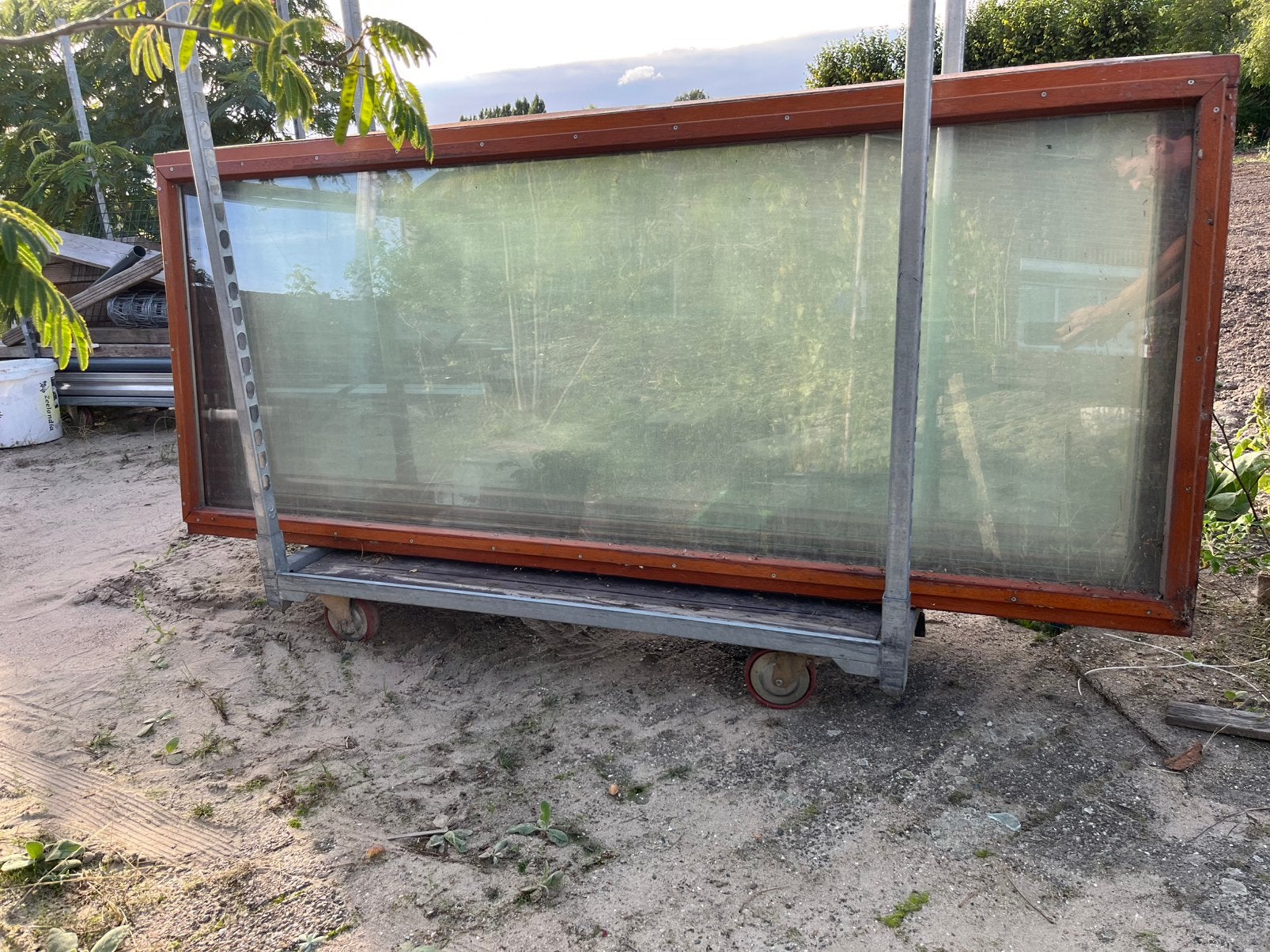 Dubbel glas ramen, Gebruikt, Raamkozijn, 150 tot 225 cm, Inclusief glas