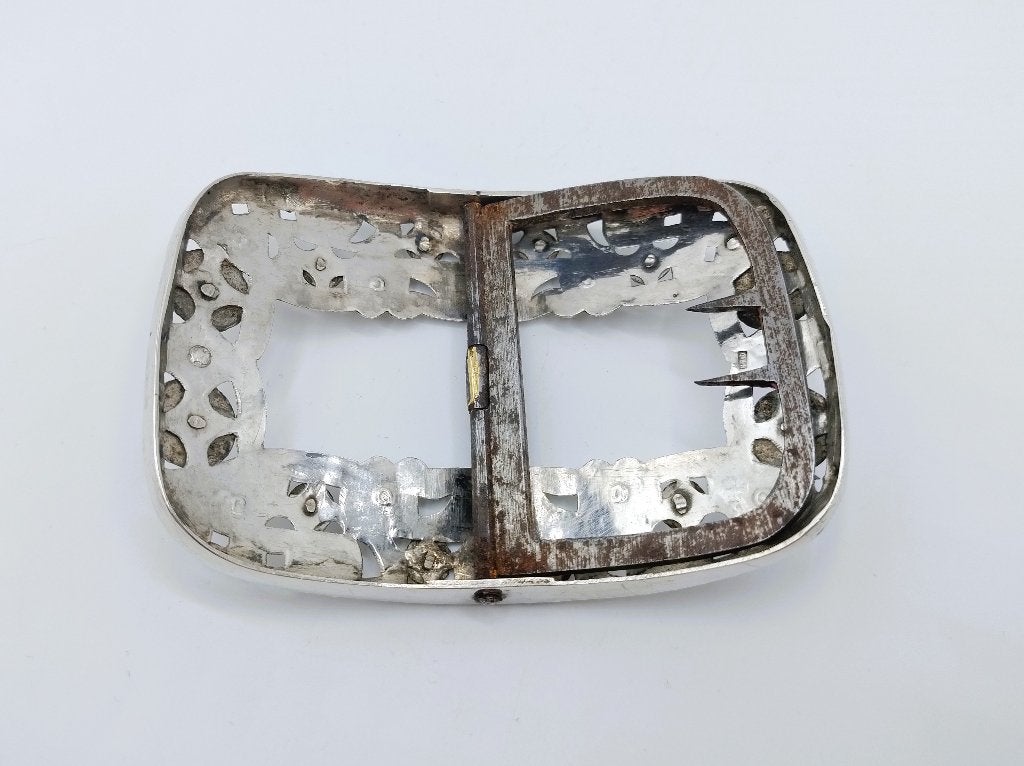 Zilveren schoengesp, C. Murk, Schoonhoven, 1886, Verzenden, Zilver