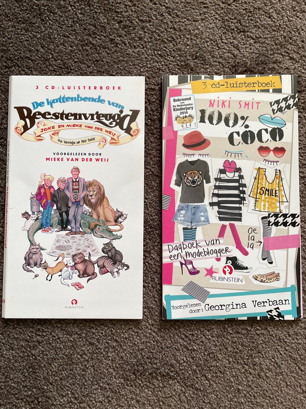 2x CD-luisterboek: De Kattenbende & 100% Coco, Ophalen of Verzenden, Zo goed als nieuw, 6 tot 12 maanden
