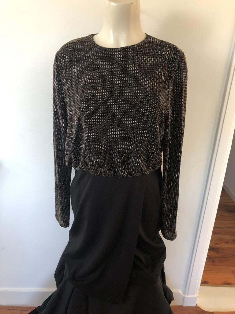 Kiomi zwart goud feestelijk jurkje 40, Kleding | Dames, Jurken, Maat 38/40 (M), Zwart, Ophalen of Verzenden, Zo goed als nieuw