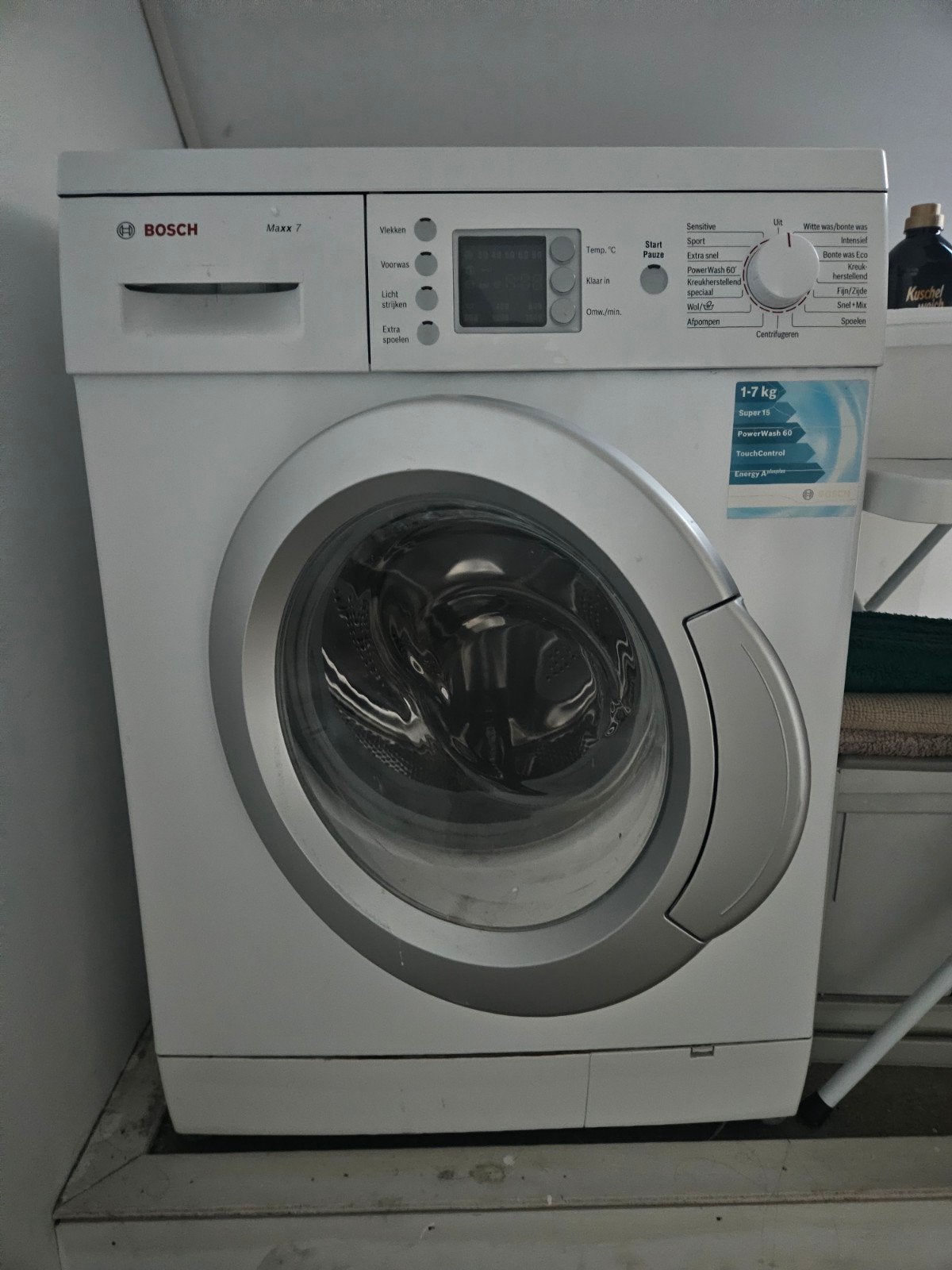 Bosch Maxx 7 Wasmachine - Goed Functionerend, Witgoed en Apparatuur, Ophalen, Gebruikt, Voorlader, Kort programma